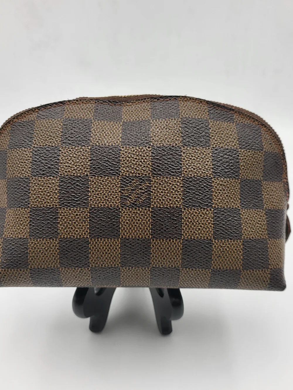 Louis Vuitton Damier Ebene Canvas Cosmetic Small Pouch..Authentic...